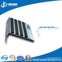 Non-glissant Carborundum Insert Aluminium Stair Nosing